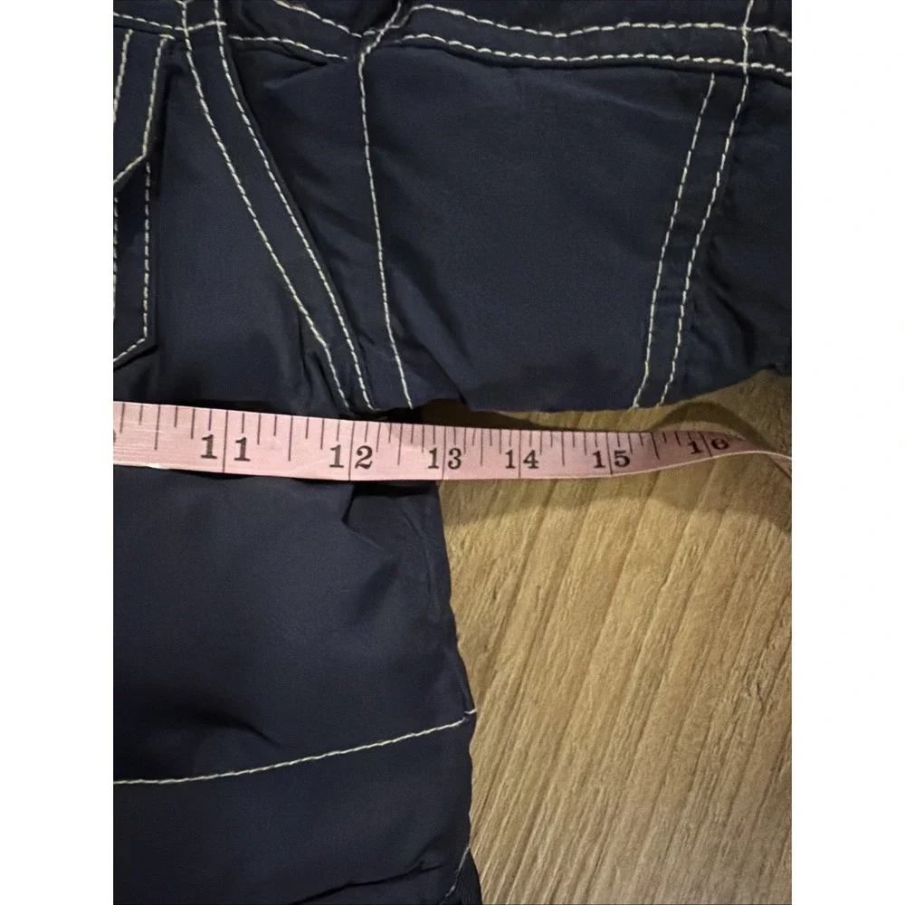 Baby Gap 3-6 Months Down Filled Cargo Pocket Down Faux Fur Hooded‎ Snowsuit Navy
